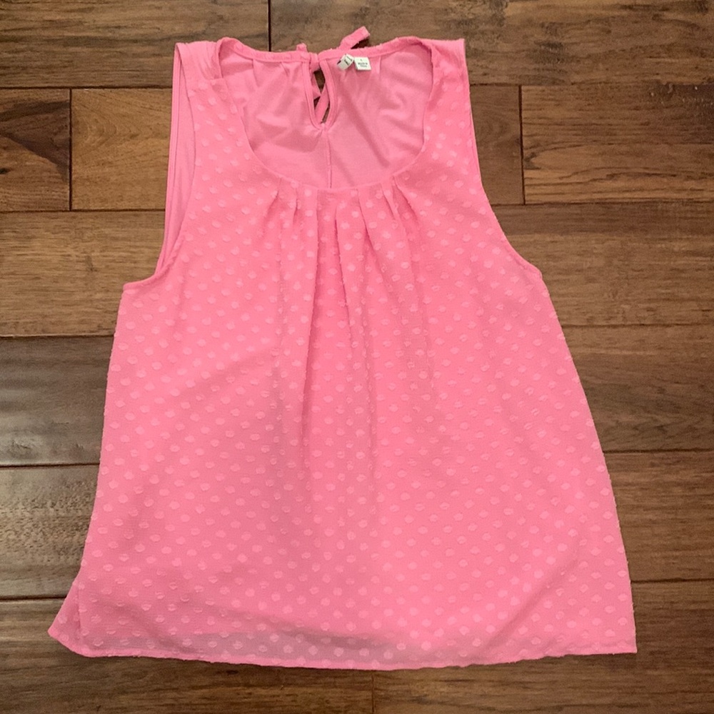 Elle, Womens Pink Tank Top, Blouse Large